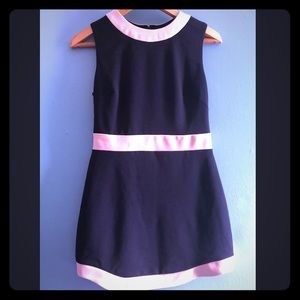 Vince Camuto Navy Blue and Pink Dress